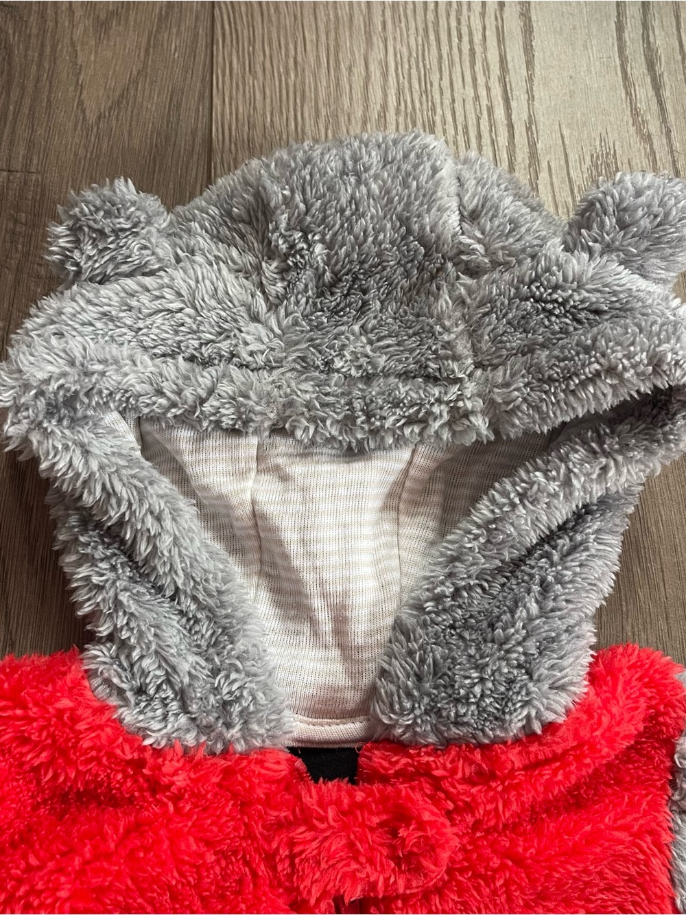 NWT Gen2 Ohio State Buckeyes 3/6m Fleece Bear Ear Zipper Baby Bunting - Picture 3 of 6